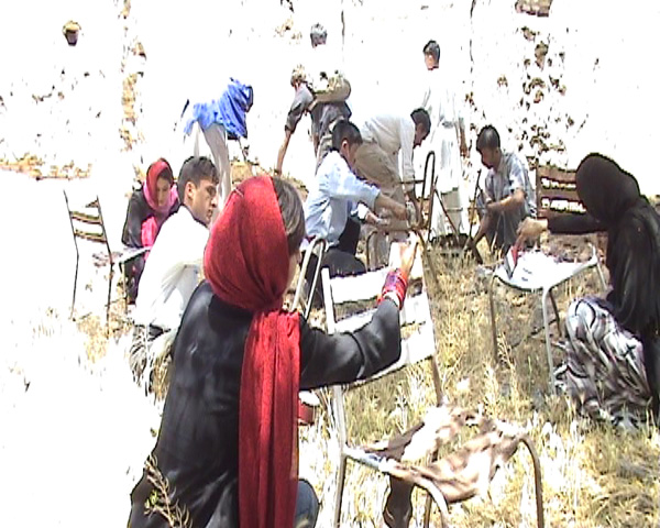 Rahraw Omarzad
<br>Still from <em>Re-Opening</em>, 2004/5, Video
<br>Courtesy of the artist and Center for Contemporary Art Afghanistan (CCAA)