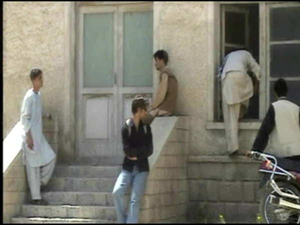 Rahraw Omarzad
<br>Still from <em>Closed Door</em>, 2004/5, Video
<br>Courtesy of the artist and Center for Contemporary Art Afghanistan (CCAA)
