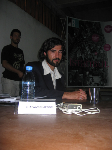 Ghafaar Ghafoori
<br>Art in Afghanistan Panel Discussion
<br>Istanbul Biennial, 2005