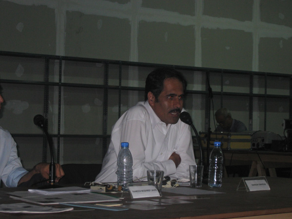 Rahraw Omarzad
<br>Art in Afghanistan Panel Discussion
<br>Istanbul Biennial, 2005