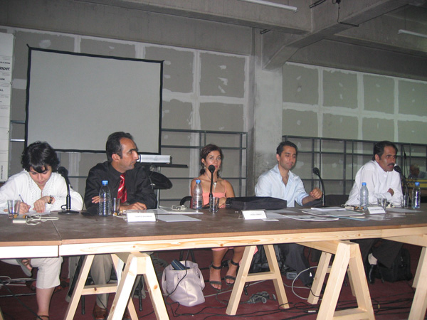 Leeza Ahmady, Ghafaar Ghafoori, Rahraw Omarzad, Ramin Moshref Javo, Tawfiq Rahmani
<br>Art in Afghanistan Panel Discussion
<br>Istanbul Biennial, 2005
